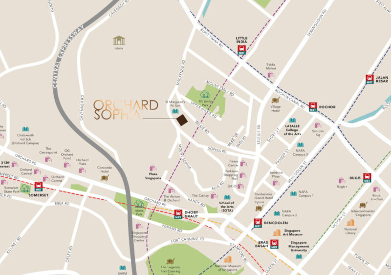 Orchard Sophia Location Map