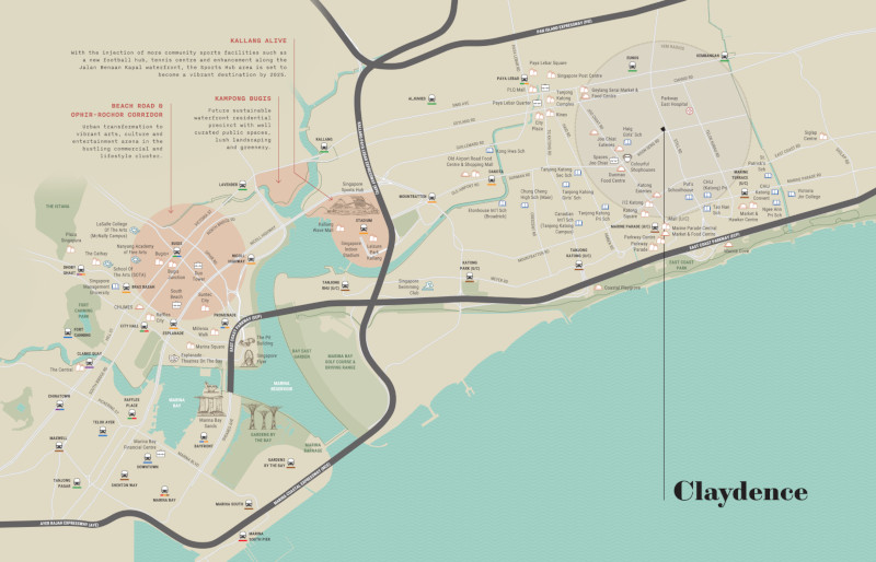 Claydence Location